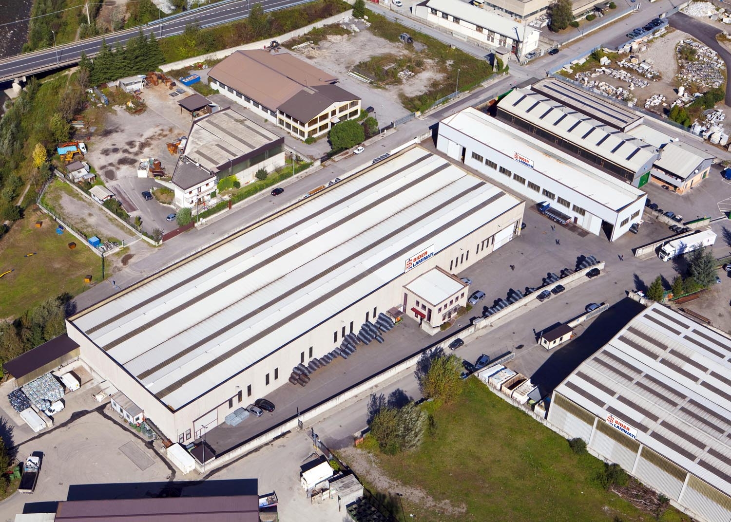 Aerial view of the company